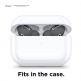 Elago Airpods Pro Earbuds Cover Plus Tips - антибактериални силиконови калъфчета с вградени тапички за Apple Airpods Pro (6 чифта) (сив) 4