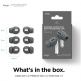 Elago Airpods Pro Earbuds Cover Plus Tips - антибактериални силиконови калъфчета с вградени тапички за Apple Airpods Pro (6 чифта) (сив) 6
