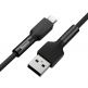Baseus Silica Gel USB-C Cable - USB-C кабел за устройства с USB-C порт (200 см) (черен) 6