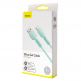 Baseus Silica Gel USB-C Cable - USB-C кабел за устройства с USB-C порт (100 см) (зелен) 2