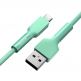 Baseus Silica Gel USB-C Cable - USB-C кабел за устройства с USB-C порт (100 см) (зелен) 4