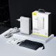 Baseus GaN Charger 45W Power Bank (PPNLD-F02) - външна батерия 10000 mAh и захранване за ел. мрежа с 2 x USB-C изходи и GaN технология (бял) 7