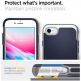 Spigen Neo Hybrid Case - хибриден кейс с висока степен на защита за iPhone SE (2020), iPhone 8, iPhone 7 (тъмносин-сребрист) 2