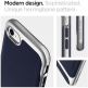 Spigen Neo Hybrid Case - хибриден кейс с висока степен на защита за iPhone SE (2020), iPhone 8, iPhone 7 (тъмносин-сребрист) 4