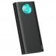 Baseus Ambilight Power Bank with Digital Display Quick Charge - външна батерия 20000 mAh с 2xUSB и USB-C изходи за зареждане на смартфони и таблети (черен) 4