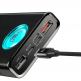 Baseus Ambilight Power Bank with Digital Display Quick Charge - външна батерия 20000 mAh с 2xUSB и USB-C изходи за зареждане на смартфони и таблети (черен) 5