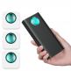 Baseus Ambilight Power Bank with Digital Display Quick Charge - външна батерия 20000 mAh с 2xUSB и USB-C изходи за зареждане на смартфони и таблети (черен) 6