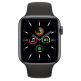 Apple Watch SE GPS, 44mm Space Gray Aluminium Case with Black Sport Band - умен часовник от Apple  1