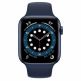 Apple Watch Series 6 GPS, 44mm Blue Aluminium Case with Deep Navy Sport Band - умен часовник от Apple  1