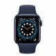 Apple Watch Series 6 GPS, 40mm Blue Aluminium Case with Deep Navy Sport Band - умен часовник от Apple  1