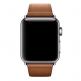 Apple Classic Buckle Band - оригинална кожена каишка за Apple Watch 38мм, 40мм (кафяв) 2