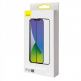 Baseus Full Screen Curved Anti-Bluelight Tempered Glass (SGAPIPH61P-KB01) - стъклено защитно покритие за целия дисплей на iPhone 12, iPhone 12 Pro (прозрачен-черен) (2 броя) 2