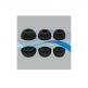 Soft Silicone Earplug - 4 броя силиконови тапи за Apple Airpods Pro (размер 2xS, 2xL) (черен) 3