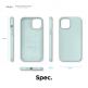 Elago Soft Silicone Case - силиконов (TPU) калъф за iPhone 12 Pro Max (зелен) 7