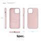 Elago Soft Silicone Case - силиконов (TPU) калъф за iPhone 12 Pro Max (розов) 7
