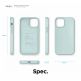 Elago Soft Silicone Case - силиконов (TPU) калъф за iPhone 12 mini (зелен) 7