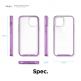 Elago Hybrid Case - хибриден удароустойчив кейс за iPhone 12 mini (лилав) 7