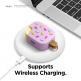Elago Airpods Pro Ice Cream Design Silicone Case - силиконов калъф с карабинер за Apple Airpods Pro (лилав)  2