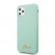 Guess Hard Silicone Case - силиконов (TPU) калъф за iPhone 11 Pro (светлозелен) 2