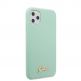 Guess Hard Silicone Case - силиконов (TPU) калъф за iPhone 11 Pro (светлозелен) 6
