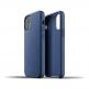Mujjo Full Leather Case - кожен (естествена кожа) кейс за iPhone 12 mini (син) 1