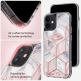 Spigen Ciel Cyrill Cecile Marble Case - дизайнерски удароустойчив кейс за iPhone 12 mini (бял) 4