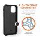 Urban Armor Gear Monarch Case - удароустойчив хибриден кейс за iPhone 12, iPhone 12 Pro (черен-карбон) 4