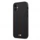 BMW M Collection Blue Lines Leather Hard Case - кожен кейс за iPhone 12 mini (черен) 1