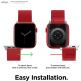 Elago Watch Sport Strap - силиконова (fluoro rubber) за Apple Watch 42мм, 44мм (червен) 3