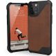 Urban Armor Gear Metropolis LT Supple Italian Leather (LTHR) - удароустойчив хибриден (естествена кожа и TPU) кейс за iPhone 12, iPhone 12 Pro (кафяв) 2