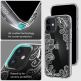 Spigen Cyrill Cecile Case White Mandala - хибриден кейс с висока степен на защита за iPhone 12 mini (прозрачен-бял) 8