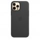 Apple iPhone Leather Case with MagSafe - оригинален кожен кейс (естествена кожа) за iPhone 12, iPhone 12 Pro (черен) 2