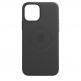 Apple iPhone Leather Case with MagSafe - оригинален кожен кейс (естествена кожа) за iPhone 12, iPhone 12 Pro (черен) 5