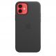 Apple iPhone Leather Case with MagSafe - оригинален кожен кейс (естествена кожа) за iPhone 12, iPhone 12 Pro (черен) 8