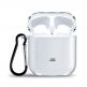 Eiger Glacier AirPods Protective Case - силиконов (TPU) калъф с карабинер за Apple Airpods и Apple Airpods 2 (прозрачен) 2