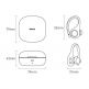 Baseus Encok W17 TWS In-Ear Bluetooth Earphones - безжични блутут слушалки с безжичен зареждащ кейс за мобилни устройства (черен) 16