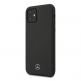 Mercedes TPU Silicone Line Case - силиконов (TPU) удароустойчив калъф за iPhone 12 Mini (черен) 6