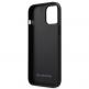 Mercedes Genuine Leather Wave Line Hard Case - дизайнерски кожен (естествена кожа) кейс за iPhone 12, iPhone 12 Pro (черен) 1