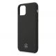Mercedes TPU Silicone Line Case - силиконов (TPU) удароустойчив калъф за iPhone 12 Pro Max (черен) 5