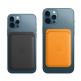 Apple iPhone Leather Wallet with MagSafe - оригинален кожен портфей (джоб) за прикрепване към iPhone 12, iPhone 12 Pro, iPhone 12 Pro Max, iPhone 12 (жълт) 2