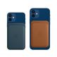 Apple iPhone Leather Wallet with MagSafe - оригинален кожен портфей (джоб) за прикрепване към iPhone 12, iPhone 12 Pro, iPhone 12 Pro Max, iPhone 12 (жълт) 3