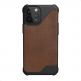 Urban Armor Gear Metropolis LT Supple Italian Leather (LTHR) - удароустойчив хибриден (естествена кожа и TPU) кейс за iPhone 12 Pro Max (кафяв) 2