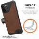Urban Armor Gear Metropolis LT Supple Italian Leather (LTHR) - удароустойчив хибриден (естествена кожа и TPU) кейс за iPhone 12 Pro Max (кафяв) 9
