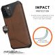 Urban Armor Gear Metropolis Supple Italian Leather (LTHR) - удароустойчив хибриден кейс тип портфейл за iPhone 12 Pro Max (кафяв) 5