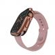 SwitchEasy Odyssey Case - удароустойчив хибриден кейс за Apple Watch 44mm (розово злато) 4