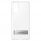 Samsung Clear Standing Cover EF-JG780CT - оригинален удароустойчив хибриден кейс с поставка за Samsung Galaxy S20 FE 5G (прозрачен) 4