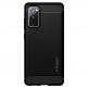Spigen Rugged Armor Case - удароустойчив силиконов (TPU) калъф за Samsung Galaxy S20 FE (черен) 1
