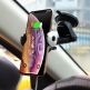 Hoco CA48 Automatic Induction Wireless Charging Car Holder - поставка за кола с безжично зареждане за Qi съвместими смартфони (черен) 3