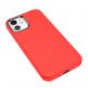 Hoco Pure Series Silicone Protective Case - силиконов (TPU) калъф за iPhone 12 mini (червен)  2