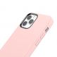 Hoco Pure Series Silicone Protective Case - силиконов (TPU) калъф за iPhone 12 Pro Max (розов)  3